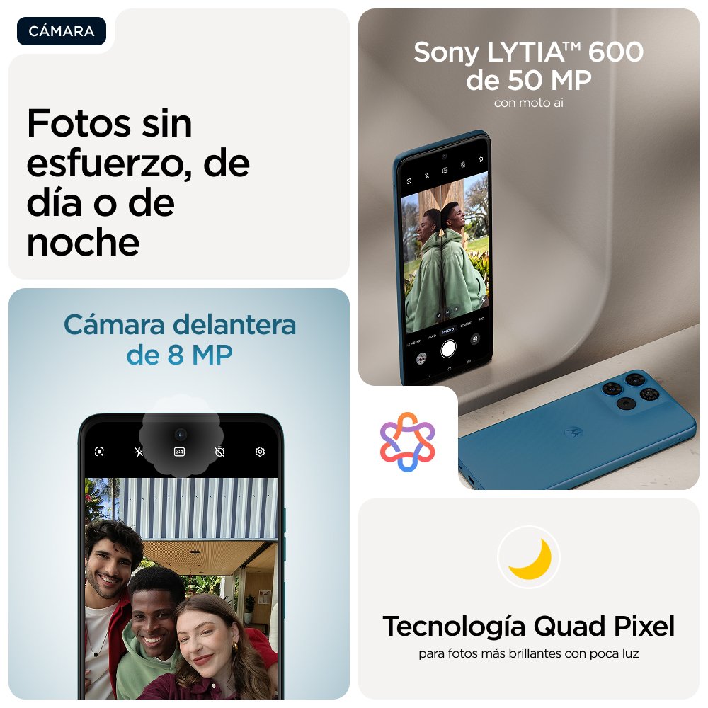 Motorola Moto G57 Power 17,1 Cm (6.72") Sim Doble Android 16.0 5g Usb Tipo C 12 Gb 256 Gb 7000 Mah Azul