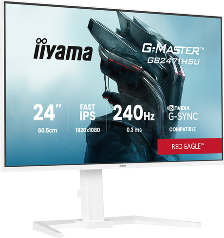 EAN 4948570126361 - iiyama G-MASTER GB2471HSU-W1 pantalla para PC 60,5 cm (23.8") 1920 x 1080 Pixeles Full HD LED Blanco imagen 1