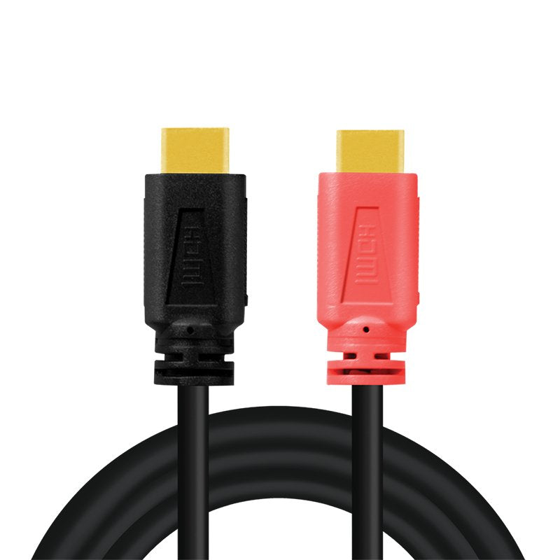 Hdmi Cable, A M To A M, 4k 60 Hz, Amplifier, Negro Rojo, 10 M