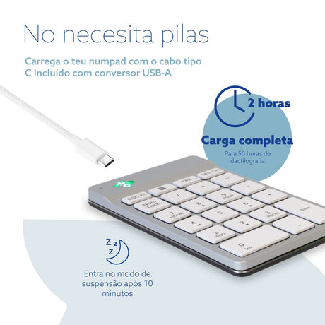EAN 8719274491910 - R-Go Tools RGOCONMWLWH teclado numérico Portátil imagen 14