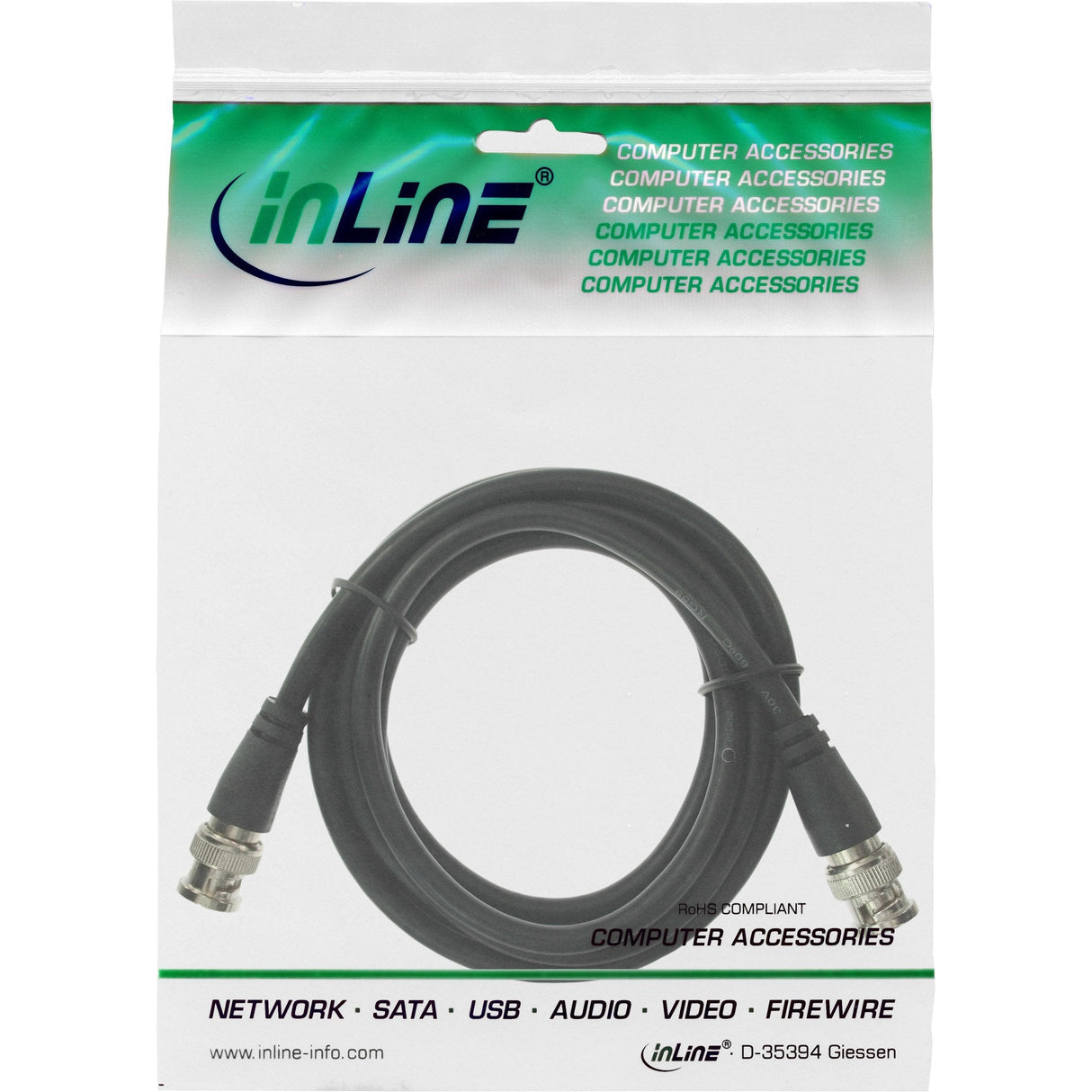Cable De Vídeo Bnc Inline Rg59 75 Ohmios 3m