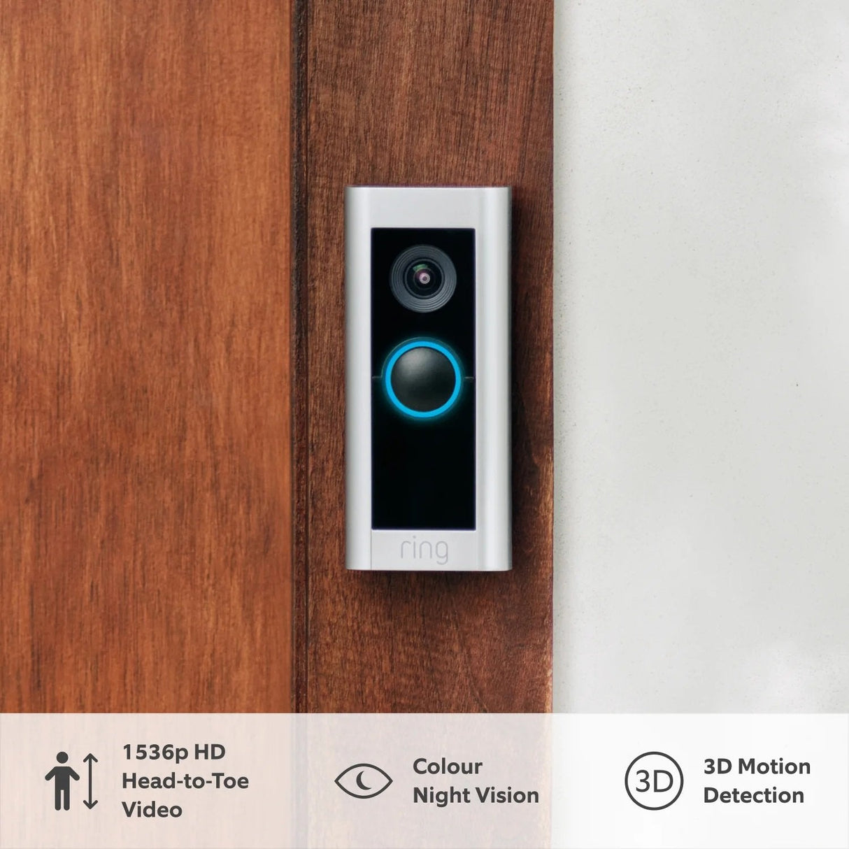 Ring Spotlight Cam Pro Battery Caja Cámara De Seguridad Ip Exterior 1920 X 1080 Pixeles Techo/Pared