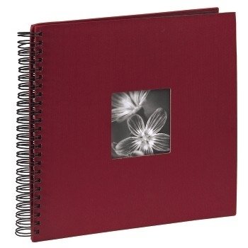 Hama Spiral Album "Fine Art", Burgundy, 34x32/50 Álbum De Foto Y Protector Rojo 10 X 15, 13 X 18