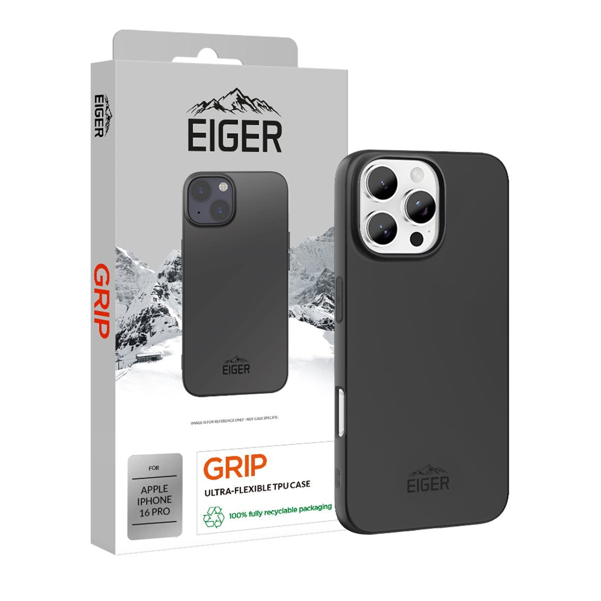 Eiger Grip Case Iphone 16 Pro Schwarz