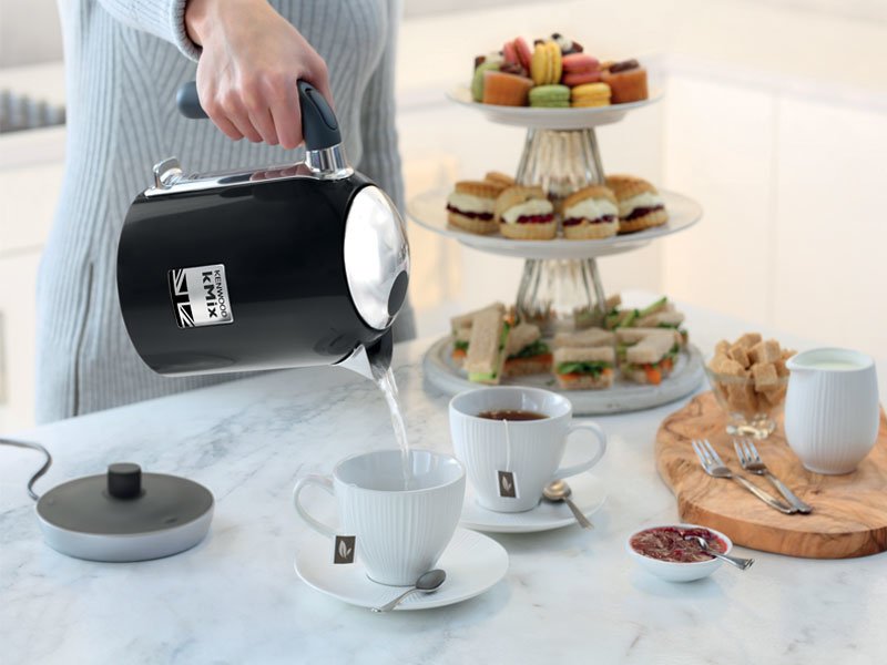 Kenwood Zjx650bk Tetera Eléctrica 1 L 2200 W Negro, Hervidor De Agua Negro/Acero Fino, 1 L, 2200 W, Negro, Metal, Indicador De Nivel De Agua, Sin Cables