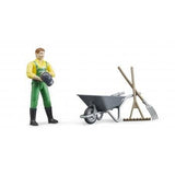 Figura De Hermano, Granjero Con Accesorios, Figura De Juguete. 62610