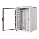 Roline 19-Zoll Netzwerkschrank Pro 22 He, 800x800 Bxt Glastr Grau