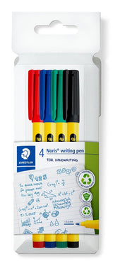 Staedtler Rotuladores Noris Writing Pen 307 Punta Fina C/Surtidos Estuche 4 Ud