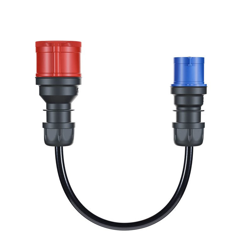 Adaptador Go-E Para Gemini Flex 11 Kw, Cee Rojo Corriente Trifásica 16a > Cee Azul 16a (Negro, 30cm) Ch-04-31