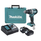 Makita Akku-Schlagbohrschrauber Dhp484rte 2x5.0ah 18v