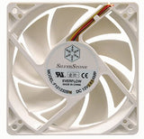 Ventilador Pc Silverstone Fm122 Blanco 120x120x32 Con Regulador Plata