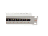 Roline Kat.6 Class E 48,26cm 19zoll-Patchpanel 24p Ungeschirmt Grau