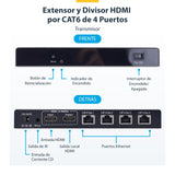 EAN 0065030916165 - StarTech.com 4K7014IC-EXTEND-HDMI extensor audio/video Transmisor y receptor de señales AV Negro imagen 4