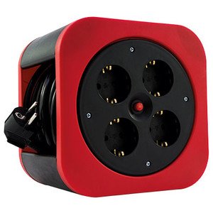 EAN 4006341711090 - REV 0010012600 base múltiple 10 m 4 salidas AC Interior Negro, Rojo imagen 1