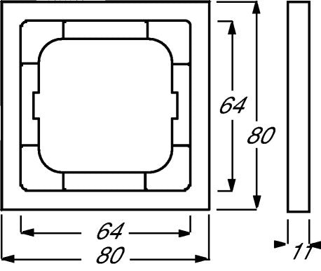 EAN 4011395128299 - Busch-Jaeger 1754-0-4419 placa de pared y cubierta de interruptor Negro imagen 2