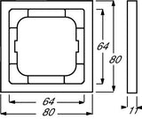 EAN 4011395128299 - Busch-Jaeger 1754-0-4419 placa de pared y cubierta de interruptor Negro imagen 2