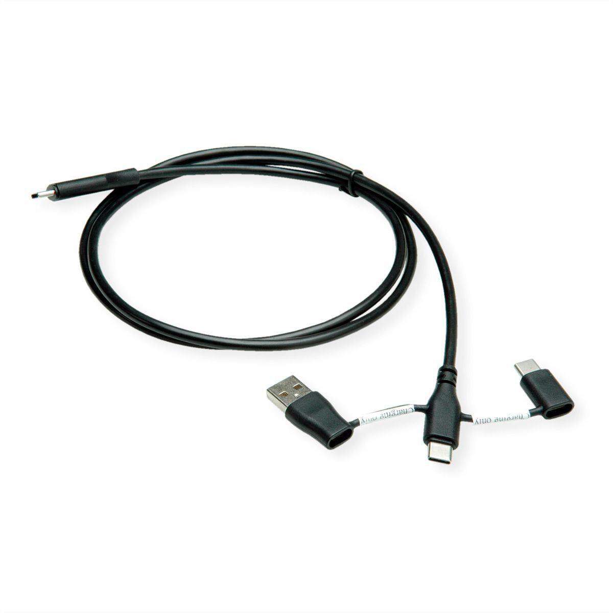 Roline Usb 2.0 Cable Typ C St St Mit Datenblockier-Adaptern Typ A+C 1m