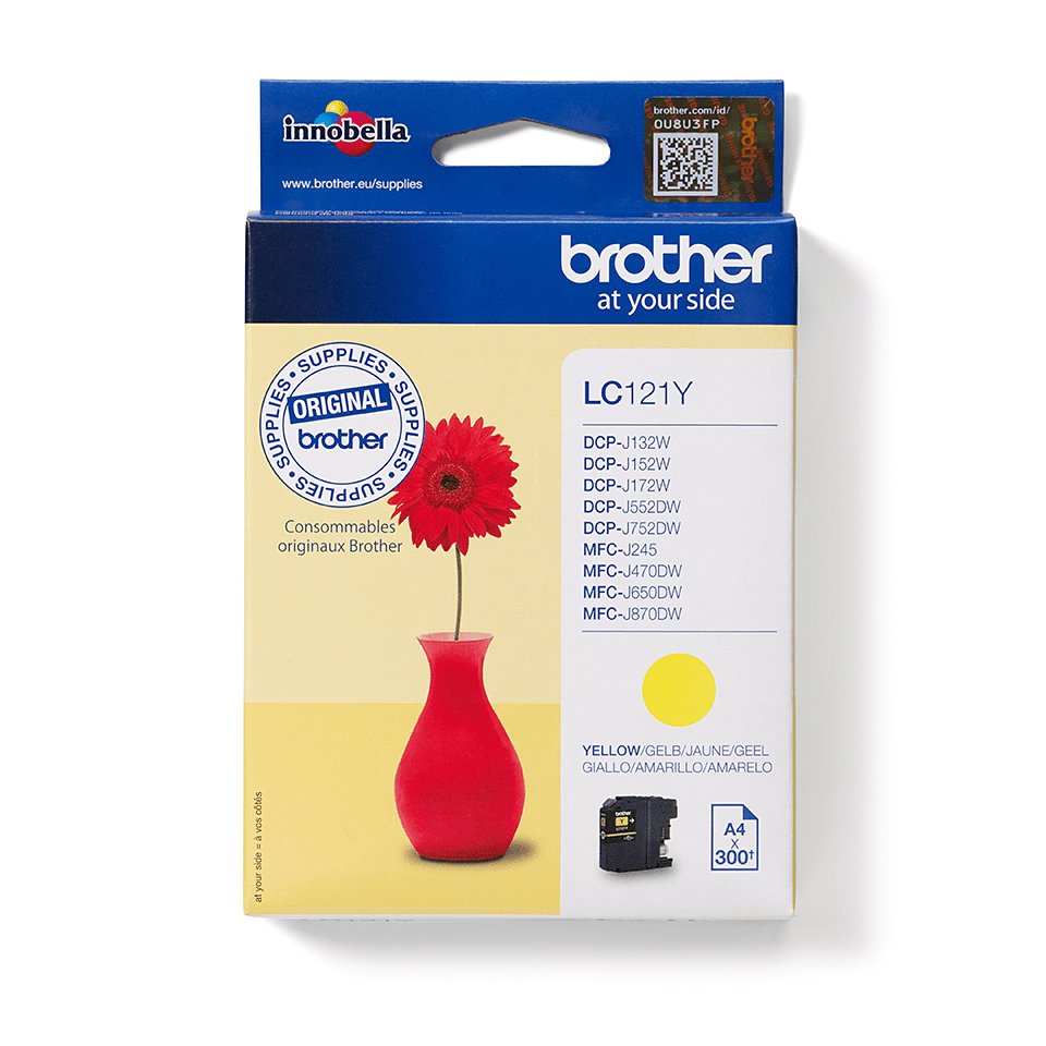 Brother Lc121y  Amarillo  Original  BlaSter  Cartucho De Tinta