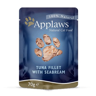 Comida Húmeda Para Gatos  Applaws Natural Cat Food Tuna With Sea Bream  70g
