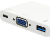 Cable Adaptador  Usb-C Macho A Vga Hembra /  Usb Tipo A 3.0 /  Usb-C Hembra  Ref.133462