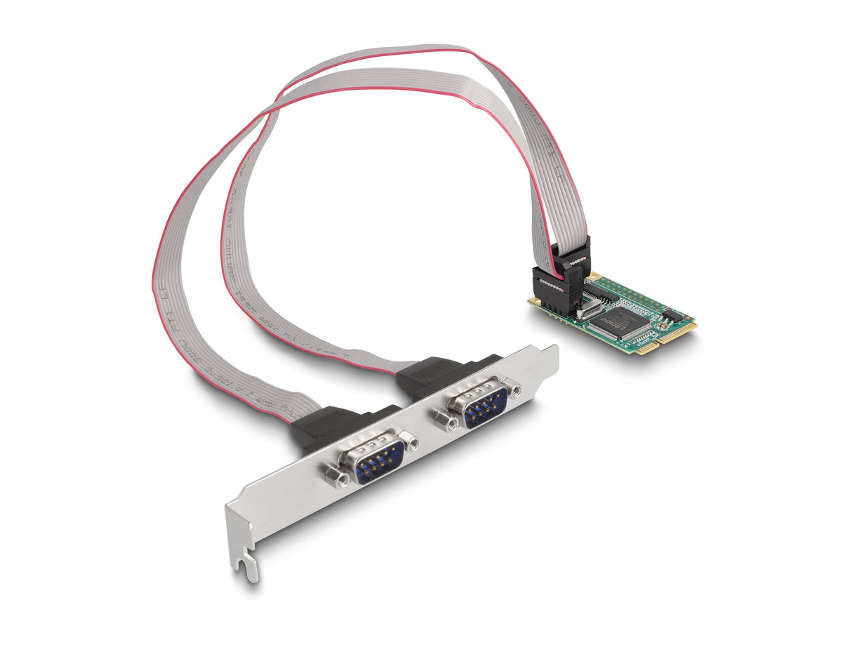 Delock 95273 Tarjeta Mini Pcie A 2 X Serial Rs-232 D-Sub De 9 Pines