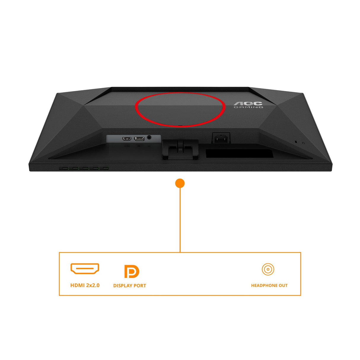 Monitor Gaming  Aoc 23.8" Q24g4re 16:09 2xhdmi+Dp Ips Negro-Rojo Q24g4re