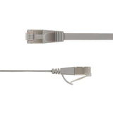Flat U/Ftp Cat6a Grey 4.5m Awg 32/7, Pvc, 1 85x6mm Stp-Fl6a-00450-Gy