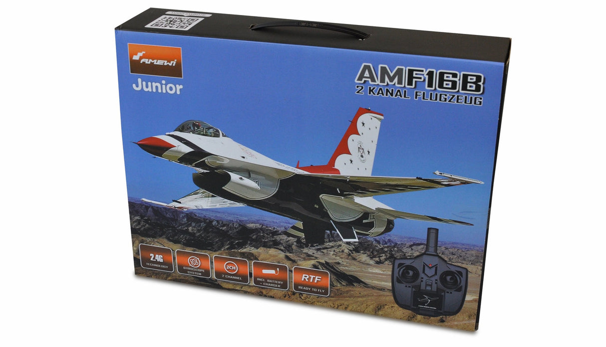 Amewi F16b Modelo Controlado Por Radio Avión De Combate Motor Eléctrico