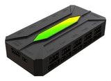 EAN 8435099534051 - KeepOut X-FHUB10 controlador de velocidad de ventilador 10 canales Negro imagen 1