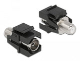 Delock 86855 Módulo Keystone Iec Hembra > F Hembra Noir