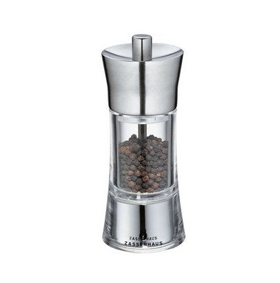 Molinillo De Pimienta Zassenhaus Aachen Vidrio Acrilico/Inox 14 Cm