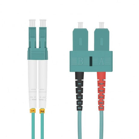 EAN 4005938329878 - Helos 132987 Cable de fibra óptica e InfiniBand 15 m LC SC Color aguamarina imagen 1