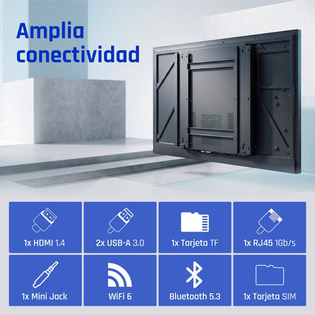 EAN 8435364320051 - iggual IGG320051 pantalla de señalización Pantalla plana para señalización digital 190,5 cm (75") LED Wif imagen 6