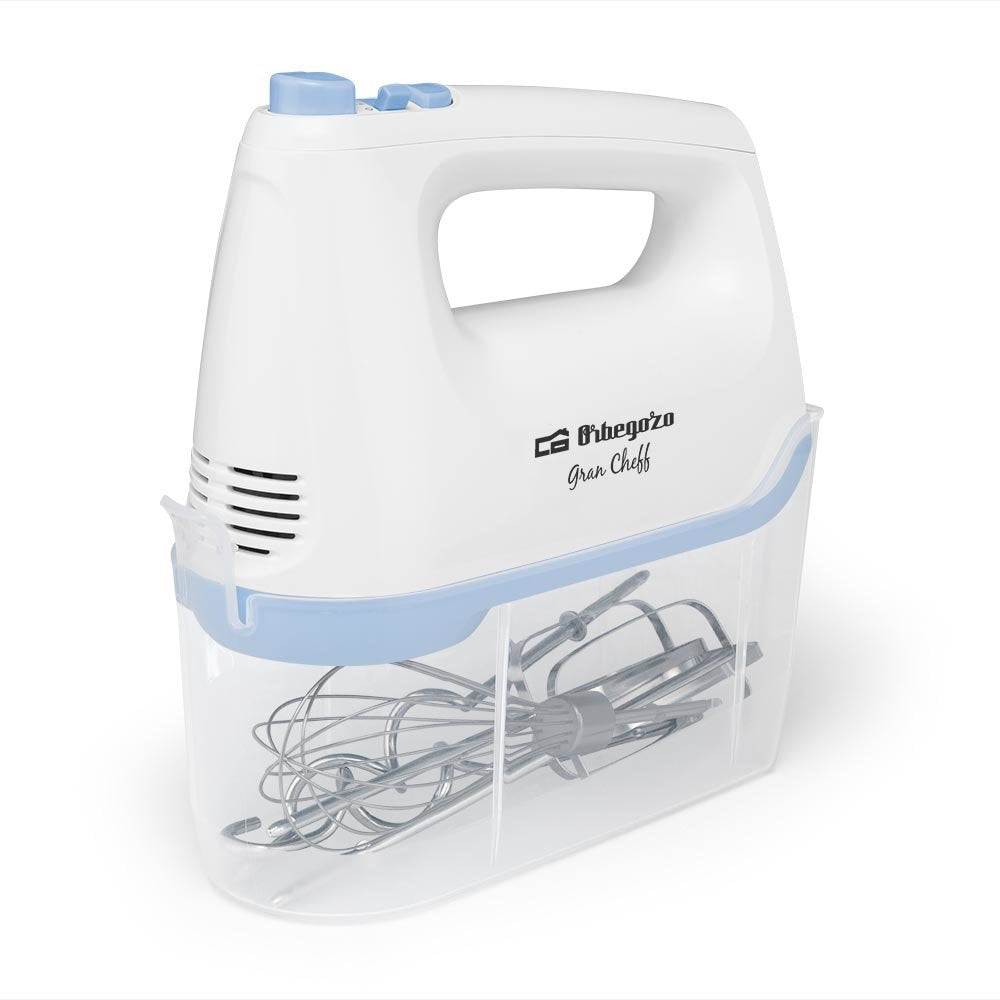 Batidora  Orbegozo Ba 3750  Amasadora Panadero - Potente Y Versatil - 6 Velocidades + Turbo - Accesorios De Acero