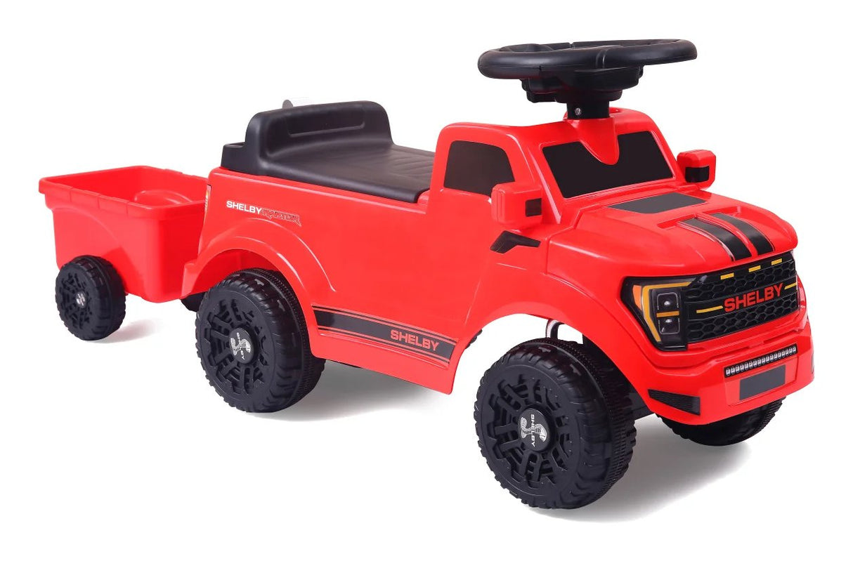 Jamara Rutscher Shelby Ford F-150 Raptor Con Anhänger Rot