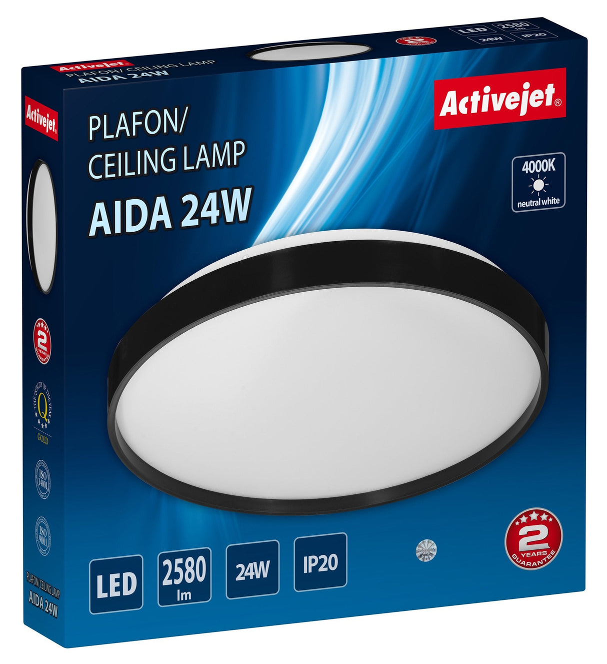 Plafón  Activejet  Led Aje-Aida 24w