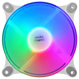 Pack 2 Ventiladores Mars Gaming Mfduow 12cm Frgb Blancos