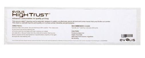 Tarjeta De Limpieza Evolis En Forma De T 10x 10x Tarjeta En T