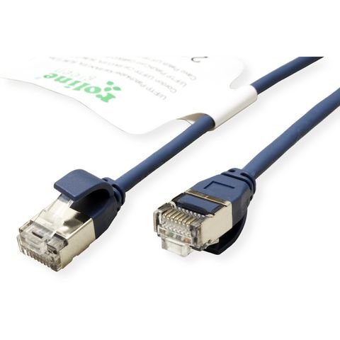 Roline Verde U Ftp Cable De Red Cat.6a (Class Ea), Lsoh, Slim, Blau, 2 M