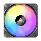 Kit 3 Ventiladores Pc  Auxiliar P12 A-Rgb Negro Antec Pack De 3/ Argb Pwm 120mm/ Anti-Vibration