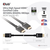 EAN 8719214472030 - CLUB3D CAC-1375 cable HDMI 5 m HDMI tipo A (Estándar) Negro imagen 6