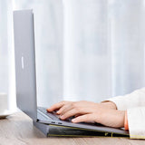 Baseus Self-Adhesive Aluminum Laptop Stand Slim And Thin Silver Suzc-0s