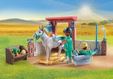 Playmobil 71471 Country Starter Pack Uso Veterinario Con Los Burros, Juguete De Construcción