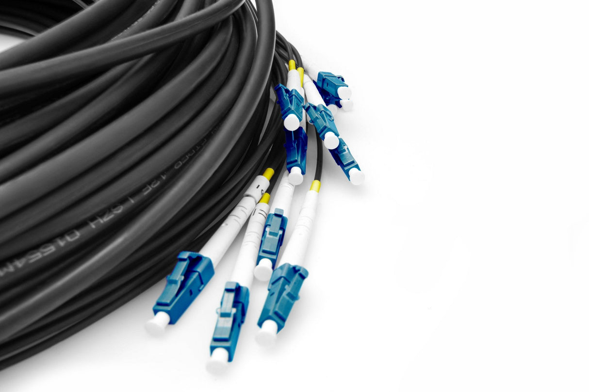 Cable Breakout 12 Fibras, Sm G.657.A1 Lc/Upc-Lc/Upc, Universal, Color: Negro, 150 M