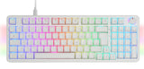 Teclado Mars Gaming Mkprowyfr Mecanico Rgb Silent Switch  Rueda De Control Frances Color Blanco