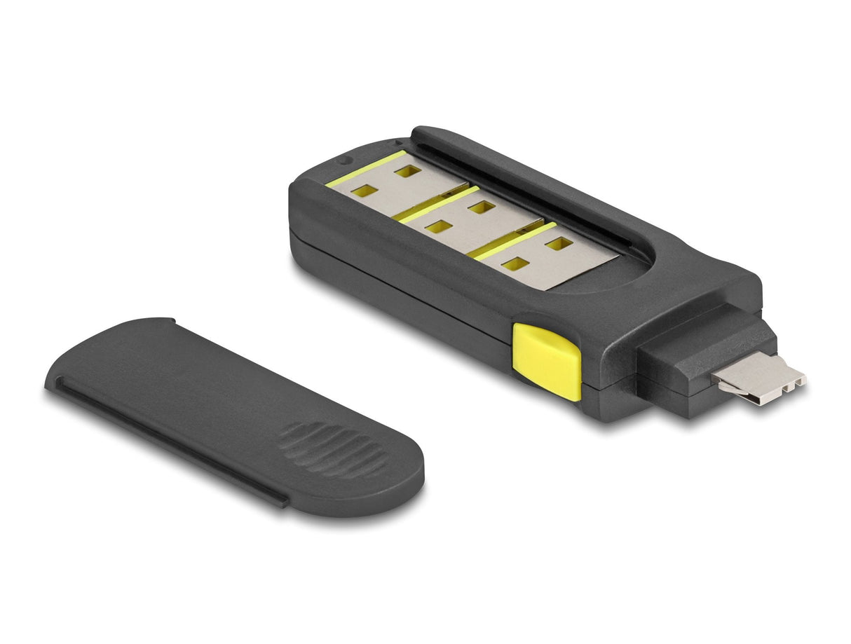 Delock 22031 Juego De Bloqueadores Usb Para Puerto Usb Tipo-A Hembra 4 Piezas + Herramienta De Bloqueo
