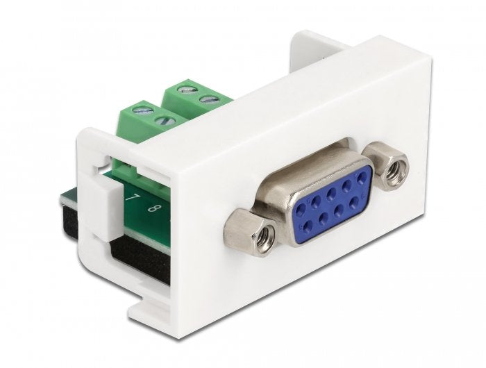 Delock Easy 45 Moduloo D-Sub 9 Pin Hembra A 10 Pin Terminal Block 22,5 X 45 Mm