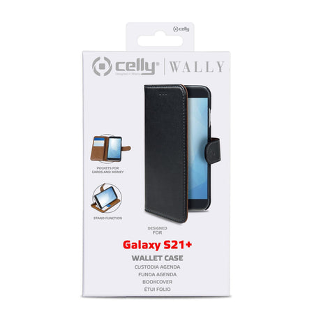 EAN 8021735763901 - Celly Wally funda para teléfono móvil 17 cm (6.7") Folio Negro, Marrón imagen 4