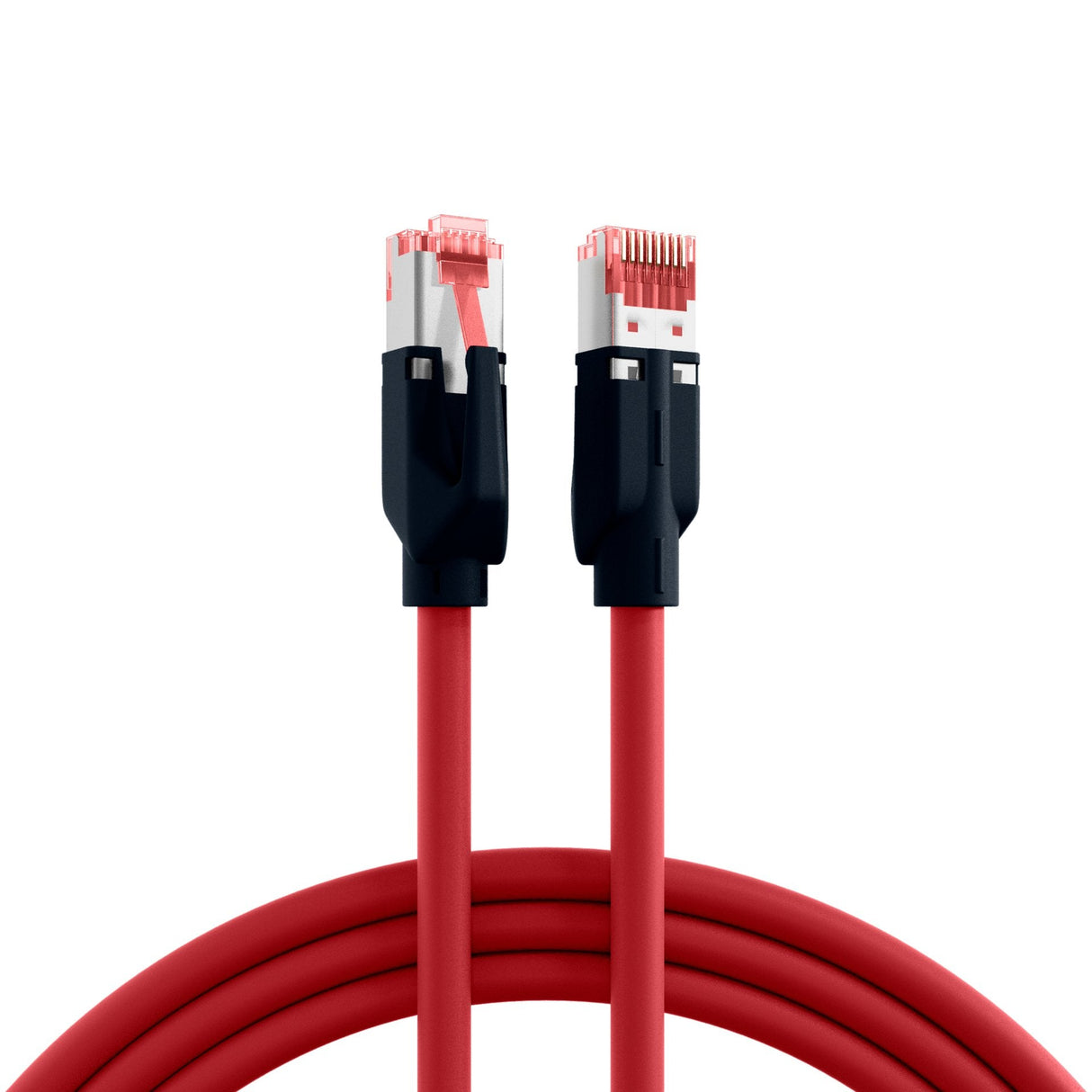 Rj45 Cable De Red Cat.6a S Ftp Pur Draka Uc900 Tm21 Rojo 0,25m