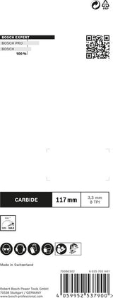 Bosch Professional Expert Hoja De Sierra De Calar De Carburo T 301 Chm 'Plastic Composites Clean' 3 Piezas 2608900566